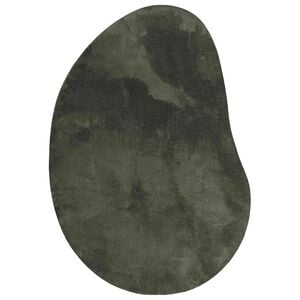 vidaXL Tapete HUARTE Verde Floresta 80 x 150 cm Poli&eacute;ster