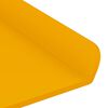vidaXL Prateleira Flutuante 2 pcs Amarelo Mostarda 100 x 9 x 2,5 cm