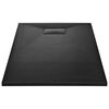 vidaXL Base de chuveiro SMC 120x70 cm preto