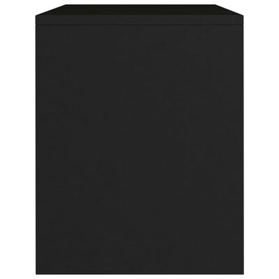 vidaXL Mesa-de-cabeceira 40x30x40 cm aglomerado preto