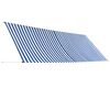 vidaXL Toldo retr&aacute;til 400x150 cm azul e branco