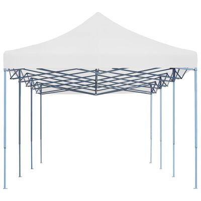 vidaXL Tenda para festas pop-up dobrável 3x9 m branco
