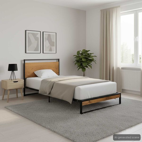 vidaXL Estrutura de cama 90x200 cm metal