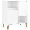 vidaXL Aparadores 2 pcs 60x35x70 cm derivados madeira branco brilhante