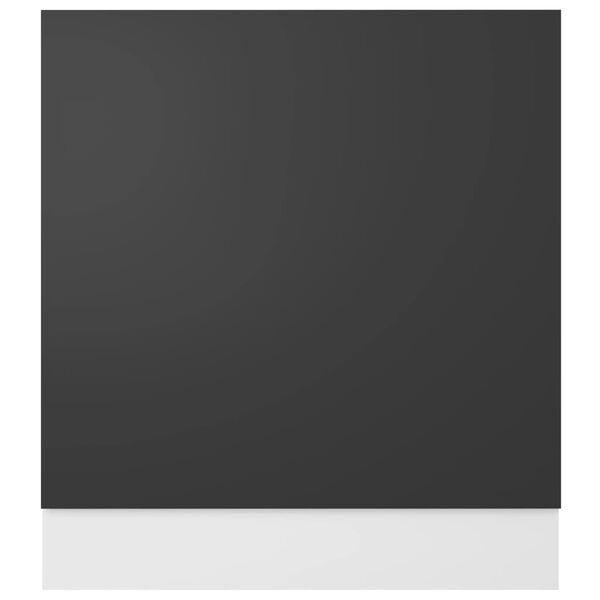 vidaXL Painel máquina lavar louça “Lyon” derivados de madeira cinzento