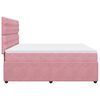 vidaXL Cama com molas/colch&atilde;o 180x200 cm veludo rosa