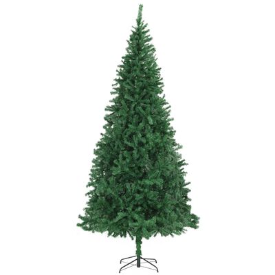vidaXL Árvore Natal artificial pré-iluminada c/ bolas/LEDs 300cm verde