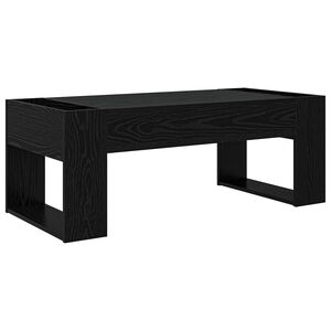 vidaXL Mesa de centro Carvalho Preto 110 x 50 x 41 cm