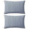 vidaXL Almofadas para exterior 2 pcs 60x40 cm riscas azul-marinho