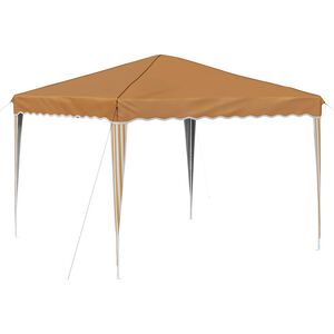 vidaXL Tenda de Festa Pop-up 288 x 288 x 245 cm Bege Tecido Oxford