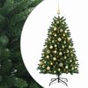 vidaXL &Aacute;rvore de Natal artificial verde-m&eacute;dio com bolas 150 cm 150 LED