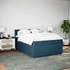 vidaXL Cama com molas/colch&atilde;o 140x200 cm veludo azul