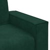 vidaXL Sof&aacute; de 3 lugares 220x78x84 cm veludo verde-escuro