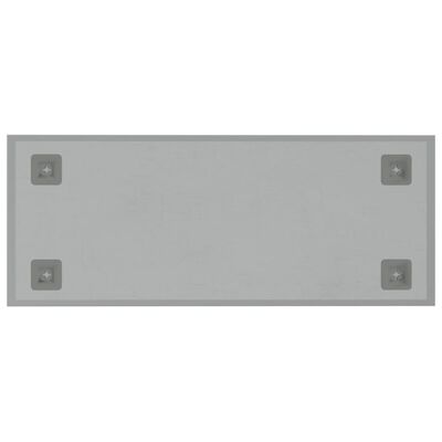vidaXL Quadro magnético de parede 50x20 cm vidro temperado branco