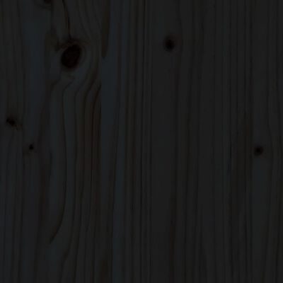 vidaXL Secretária 140x50x75 cm madeira de pinho maciça preto