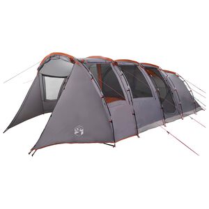 vidaXL Tenda t&uacute;nel Cinza e Laranja 675 x 392 x 210 cm