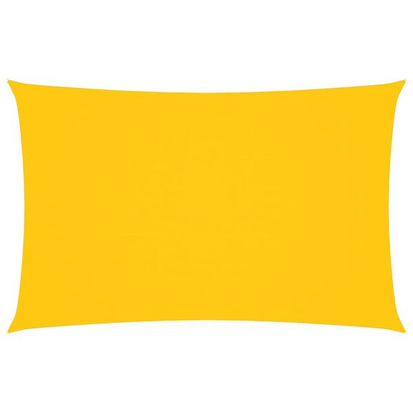 vidaXL Para-sol estilo vela tecido oxford retangular 2,5x5 m amarelo