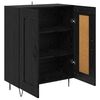 vidaXL Buffet Carvalho Preto 69,5 x 34 x 90 cm