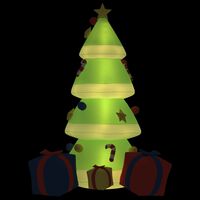 vidaXL Árvore Natal insuflável com luzes LED 240 cm