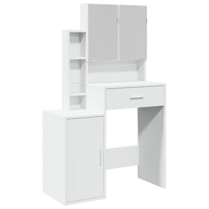 vidaXL Toucador com arm&aacute;rio 80x35x132 cm cor branco