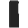 vidaXL Aparador com luzes LED 60,5x37x100 cm preto