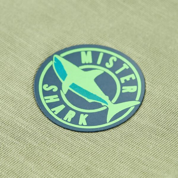 T-shirt de crian&ccedil;a cor caqui-claro 140