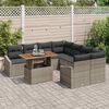 vidaXL Conjunto de Jantar para Jardim Cinza e Marrom 100 x 55 x 73 cm