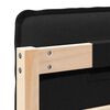 vidaXL Cabeceira estofada com cabeceira Natural e Preto 135 cm