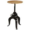 vidaXL Mesa de bar madeira de mangueira maci&ccedil;a 60x(76-110) cm
