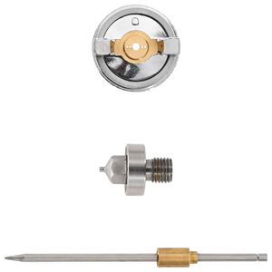 vidaXL Bico de Spray HVLP Bico de 0,8 mm Prateado A&ccedil;o inoxid&aacute;vel