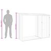 vidaXL Abrigo de lenha para jardim 245x98x159 cm a&ccedil;o galvanizado verde