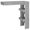 vidaXL Mesa bar parede 102x45x103,5cm derivados madeira cinza sonoma