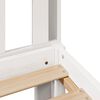 vidaXL Cama com estante sem colch&atilde;o 90x190 cm pinho maci&ccedil;o branco