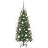 vidaXL &Aacute;rvore de Natal Artificial com 150 LEDs Verde 120 cm PE e PVC