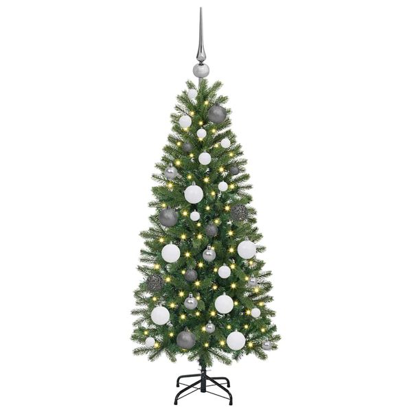 vidaXL &Aacute;rvore de Natal Artificial com 150 LEDs Verde 120 cm PE e PVC