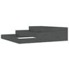 vidaXL Vaso/floreira 107x107x27 cm pinho maci&ccedil;o cinzento