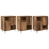 vidaXL Buffet 3 unid. Madeira antiga 60 x 35 x 70 cm