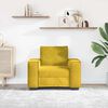 vidaXL Poltrona 100x78x84 cm veludo amarelo