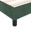 vidaXL Estrutura de cama com molas 140x200 cm veludo verde-escuro