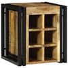 vidaXL Escorredor de Vinho 35 x 35 x 39 cm Madeira de manga maci&ccedil;a