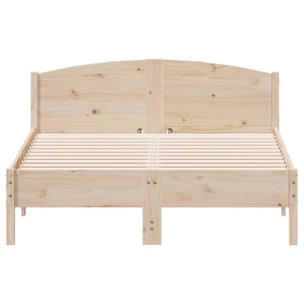 vidaXL Cama sem colch&atilde;o 120x190 cm madeira de pinho maci&ccedil;a