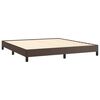 vidaXL Estrutura de cama 180x200cm couro artificial castanho
