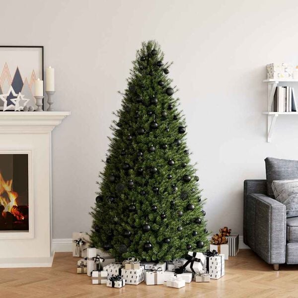 vidaXL Conjunto de bolas de natal 100 pcs preto