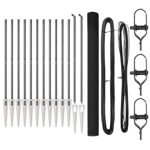 vidaXL Poste de Cerca Cinzento