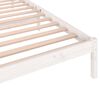 vidaXL Estrutura de cama 100x200 cm pinho maciço branco