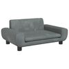 vidaXL Cama para c&atilde;es 70x45x33 cm veludo cinzento-escuro