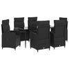 vidaXL Conjunto de Mesa de Sof&aacute; com almofada com travesseiro 7 pcs
