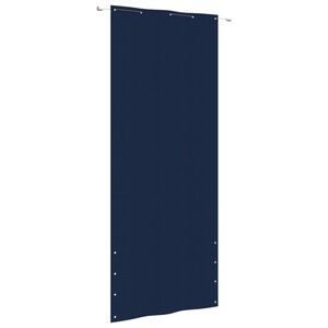 vidaXL Tela de varanda 100x240 cm tecido oxford azul