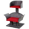 Kerbl &Aacute;rvore para gatos Lounge Deluxe cinzento e vermelho 81548
