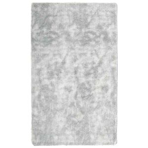 vidaXL Tapete shaggy de pelo alto NAVARRA 60x100cm cinzento prateado